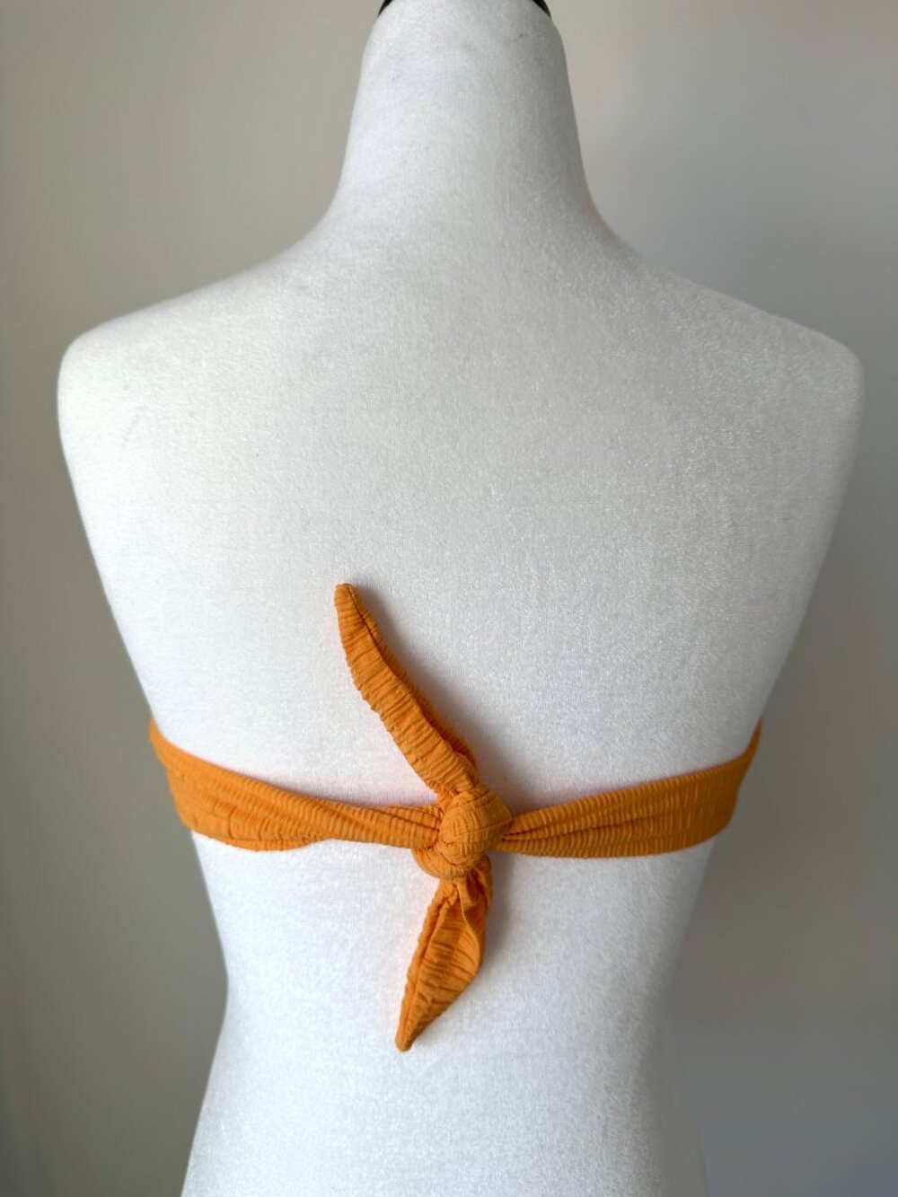 🍊 Montce Tori Bandeau Bikini Top NWT Small Strapless Mango Yellow Orange - Picture 3 of 6